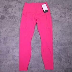 NIKE Universa High Waist 7/8‎ Leggings w/ Pockets Womens SMALL Pink Yoga Gym